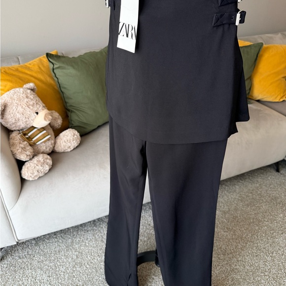 Zara Black Wide Leg Women's Pants - Picture 2 of 6